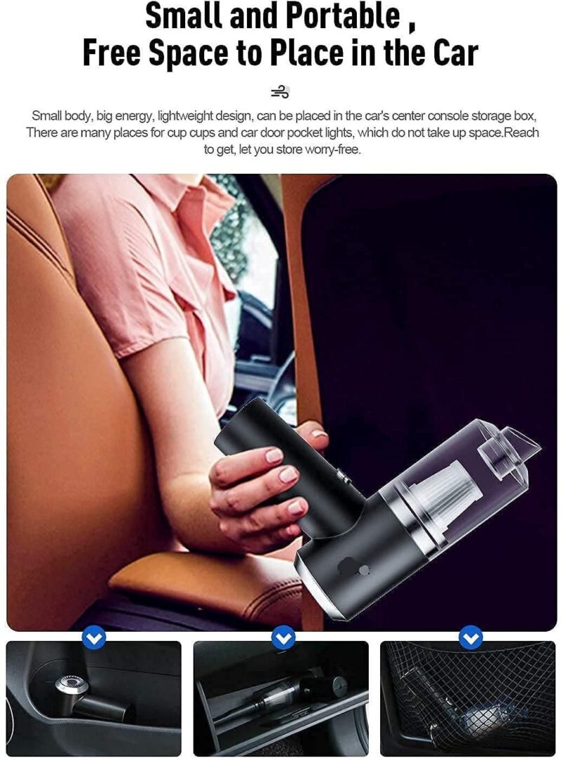 2 In 1 Portable Car Vacuum Cleaner - Image 2